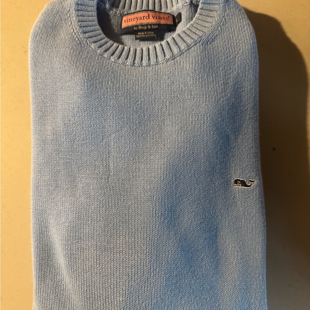 Vineyard Vines Men's Light Blue Sweater